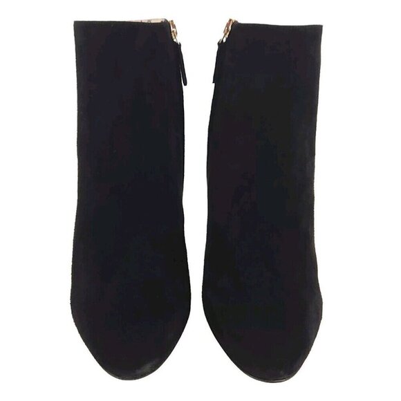 Salvatore Ferragamo Shirin Suede Ankle Boots US 4.5 34.5 Black New - Picture 3 of 14